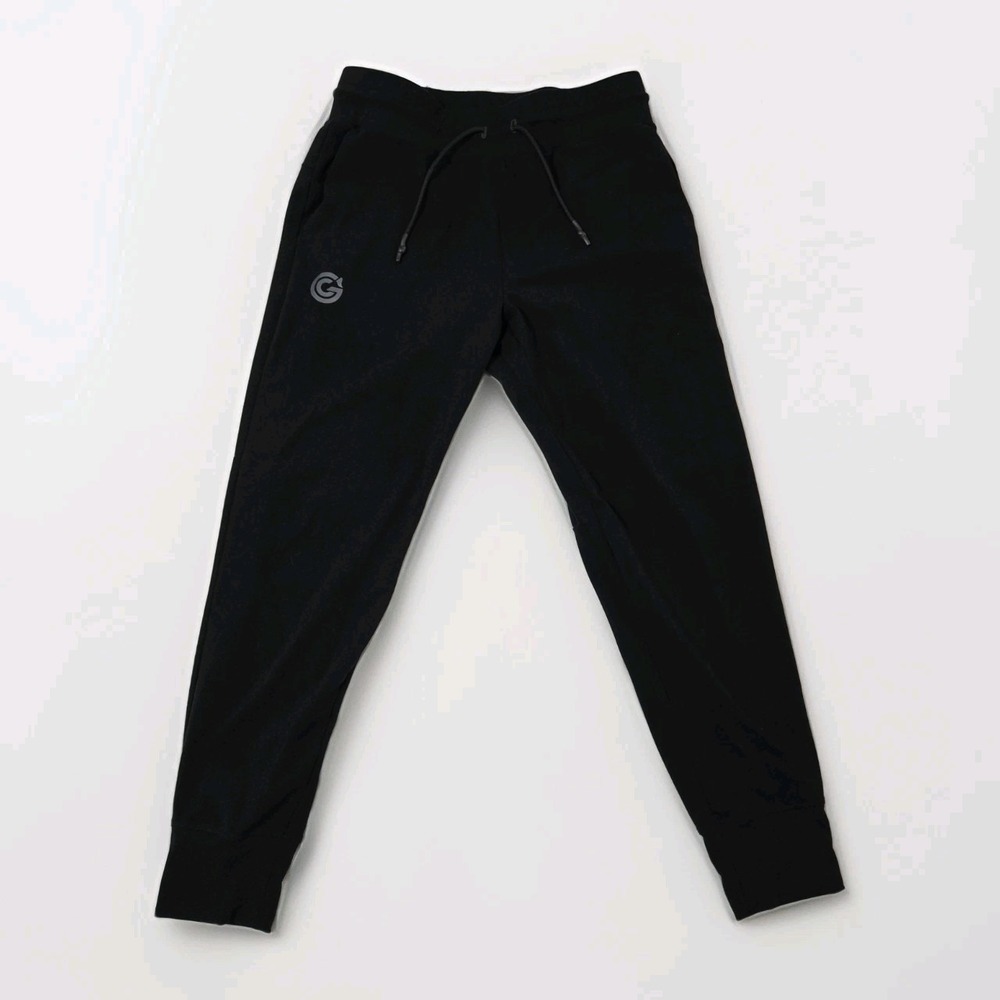 Asher Jogger Pants Mens Medium Black Athletic Size Zip Pocket Drawstring‎  Golf